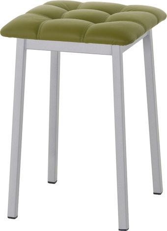 Табурет AMC Comfort 7К5.11 (кожзам, оливковый/серебристый)