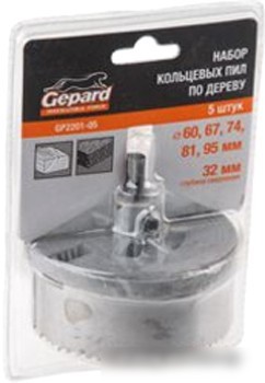 Набор коронок Gepard GP2201-05 (5 шт) Набор коронок Gepard GP2201-05 (5 шт)