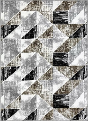 Ковер для жилой комнаты Plato Hali Soft 6238-MINK-ANTHRACITE (1.6x2.3)