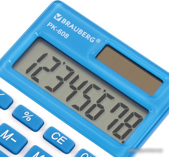 Калькулятор BRAUBERG PK-608-BU 250519 (синий)