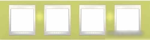 Рамка Schneider Electric Unica MGU6.008.563 (зеленое яблоко/слоновая кость) Рамка Schneider Electric Unica MGU6.008.563 (зеленое яблоко/слоновая кость)