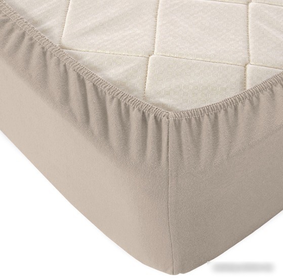 Постельное белье Alleri Трикотажная на резинке 70x200x20см (какао)