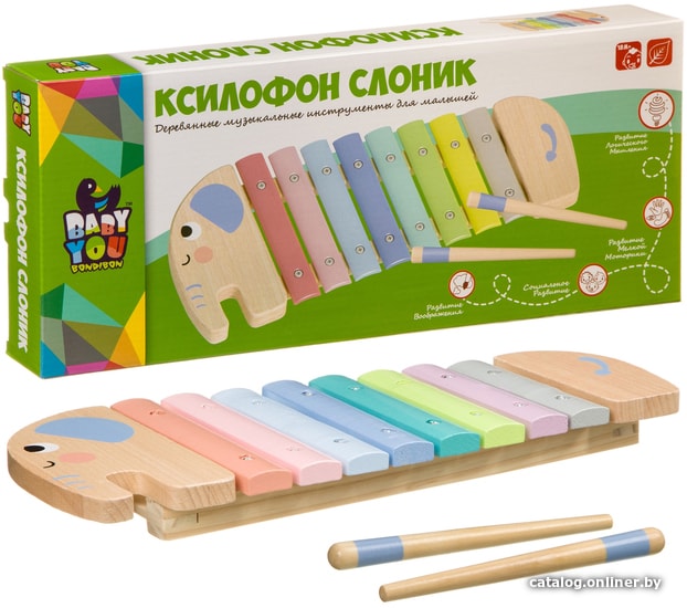 Развивающая игрушка Bondibon Baby You Ксилофон Слоник ВВ4014