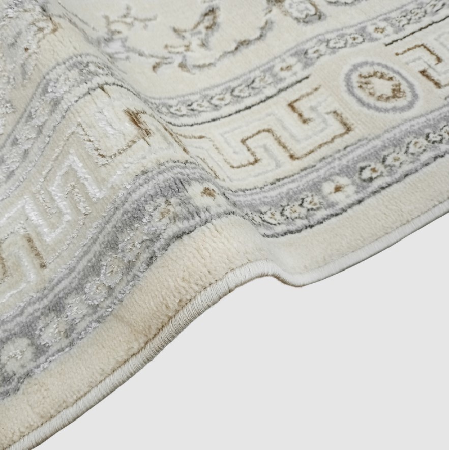 Ковер для жилой комнаты Bossan Rome 1754A-KGRI-BEJ-OVAL (2x2.9)