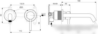 Смеситель Ideal Standard Ceraline A6938AA