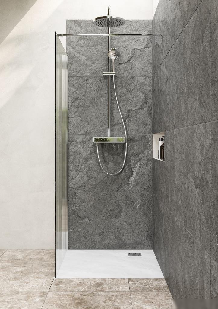 Душевая стенка Roca Metropolis Walk-In ZRU9307680 (хром)