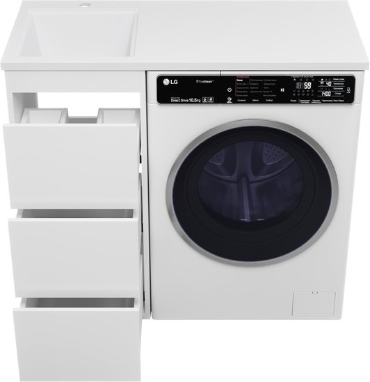 Brevita Тумба под умывальник Grafit 40 GRA-01040-023Я (левый, белый)