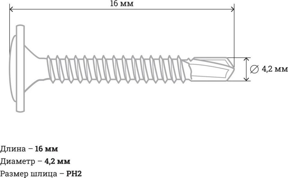 Саморез Gigant 123596 (1000шт)