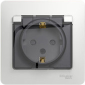 Розетка Schneider Electric Glossa GSL000148 (белый)