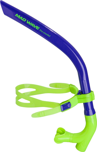 Трубка для плавания Mad Wave Pro Snorkel (темно-синий)