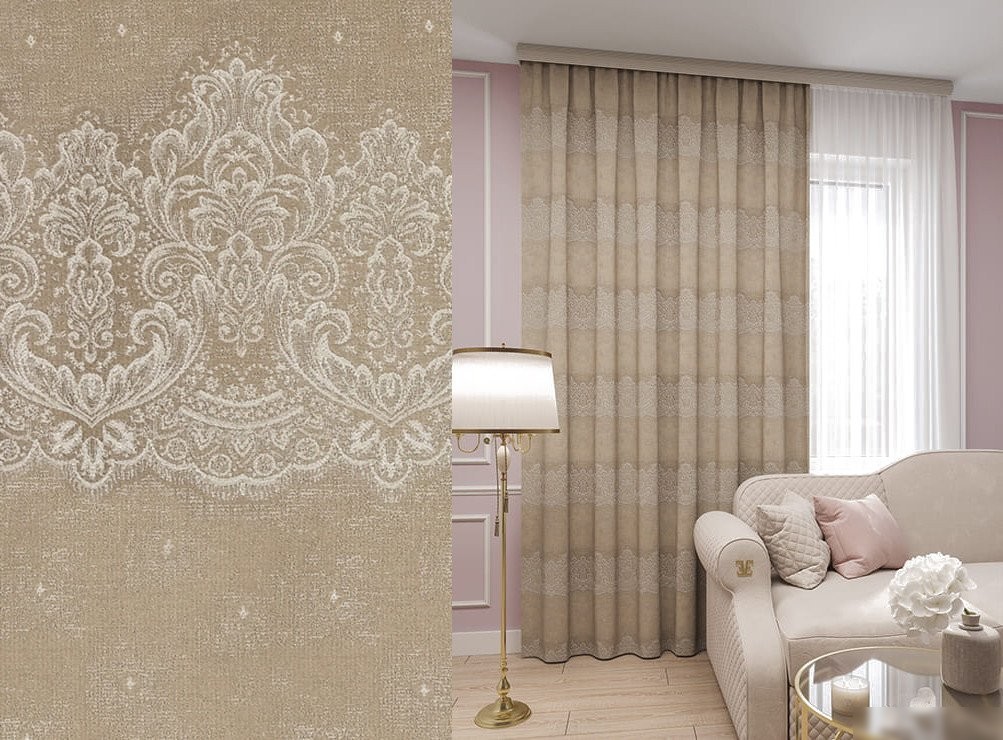 Штора Legrand Амелия 180x260 58 081 939 (золото)
