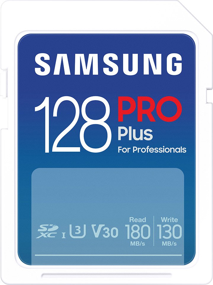 Карта памяти Samsung PRO Plus 2023 SDXC 128GB (с кардридером)