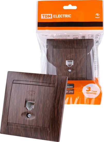 Розетка телефонная TDM Electric Лама SQ1815-0415