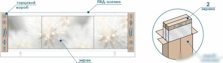 Фронтальный экран под ванну Метакам Монолит-М 1.68 (серо-бежевый)