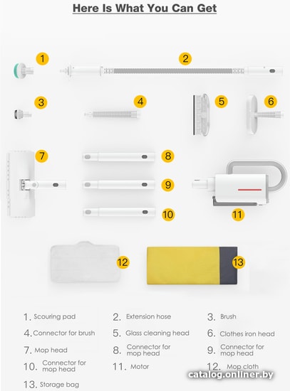 Пароочиститель Deerma ZQ610