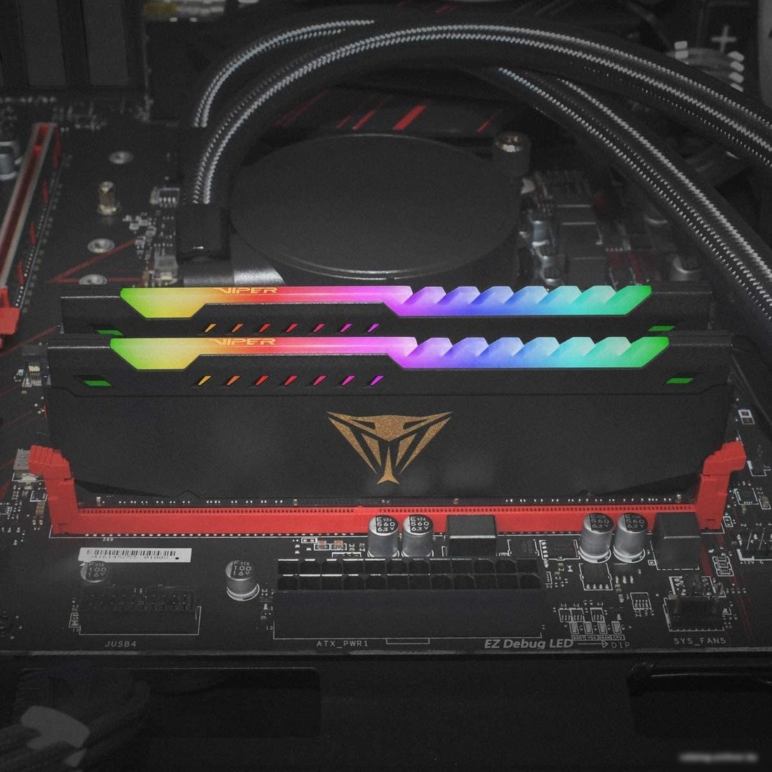Оперативная память Patriot Viper Steel RGB 32GB DDR4 PC4-25600 PVSR432G320C8