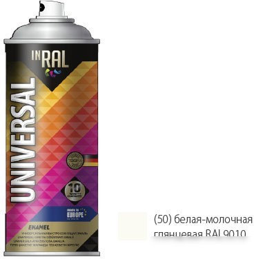Эмаль Inral 26-7-6-050 400 мл (бело-молочный глянец)
