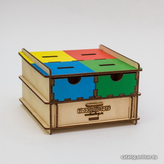 Сортер WoodLand Toys Комодик-плоский Живой мир 119205
