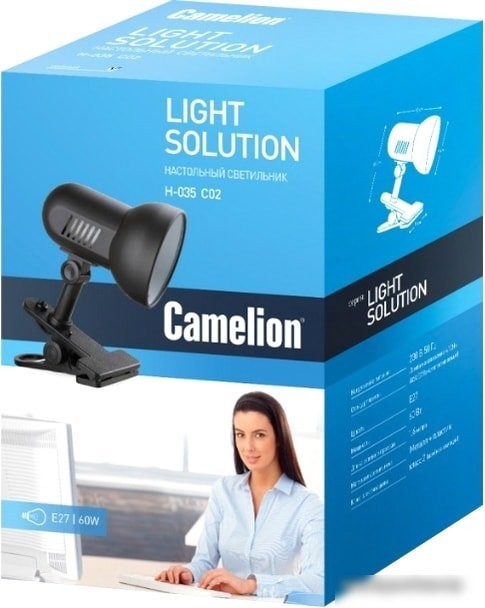 Настольная лампа Camelion H-035 С02 7197 (черный)