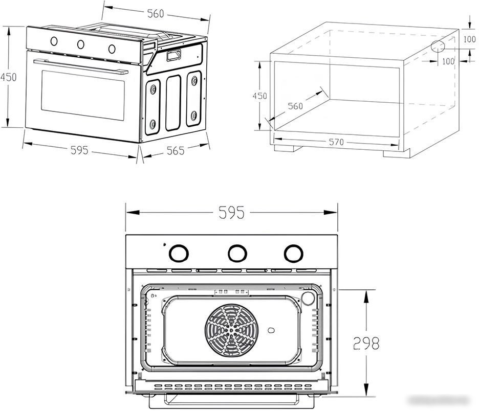 Электрический духовой шкаф Nord (Nordfrost) HM 5060 W