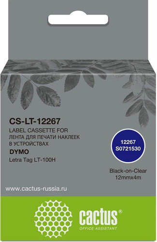 Картридж CACTUS CS-LT-12267 (аналог Dymo LT-12267)