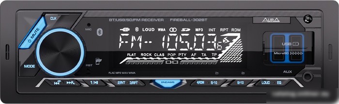 USB-магнитола Aura Fireball-302BT