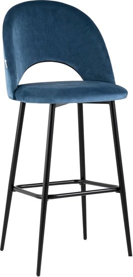 Стул Stool Group Меган велюр барный (пыльно-синий)