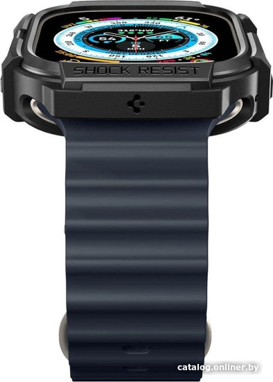 Чехол Spigen Rugged Armor для Apple Watch Ultra (49 мм) ACS05456 (черный)
