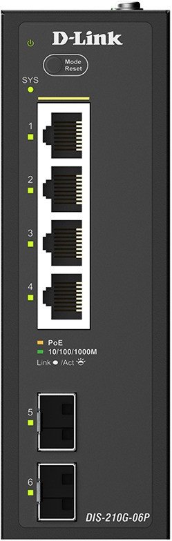 Управляемый коммутатор 2-го уровня D-Link DIS-210G-06P/A1A