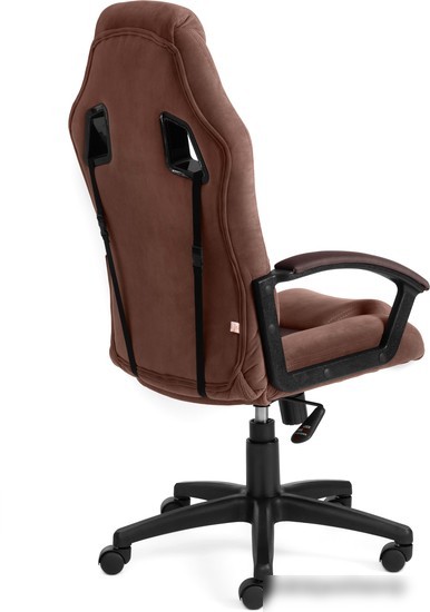 Кресло TetChair Driver (флок/ткань, коричневый)