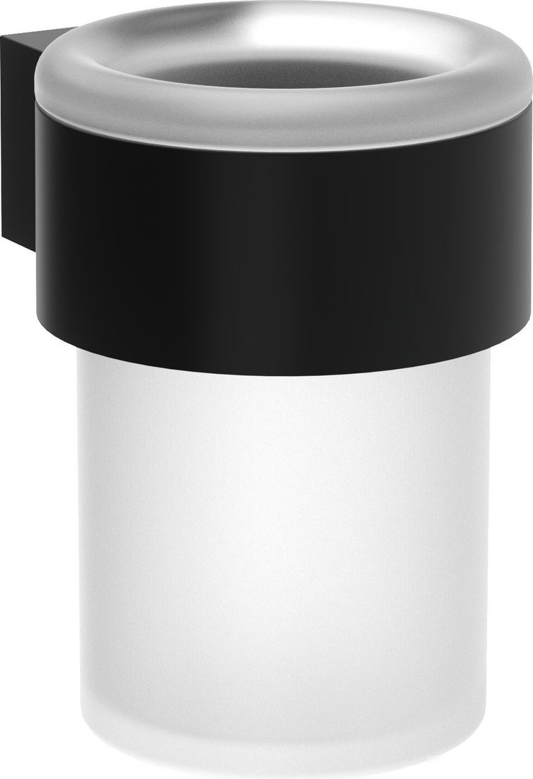 Стакан для зубной щетки и пасты Lauter 21TS3019 (Matt Black)