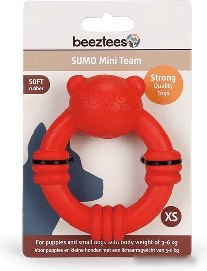 Игрушка для собак Beeztees Sumo Mini Team красный 9.5x10.5 см