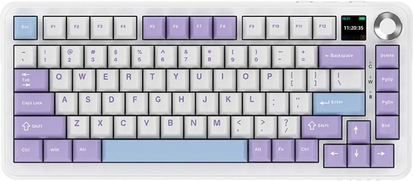 Клавиатура Ajazz AK820 Max Plus (фиолетовый/белый/синий, Ajazz Murad)