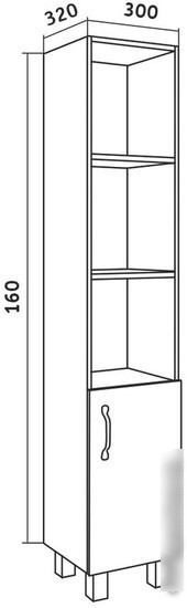 Grossman Флай 30 303001 (дуб сонома/белый)