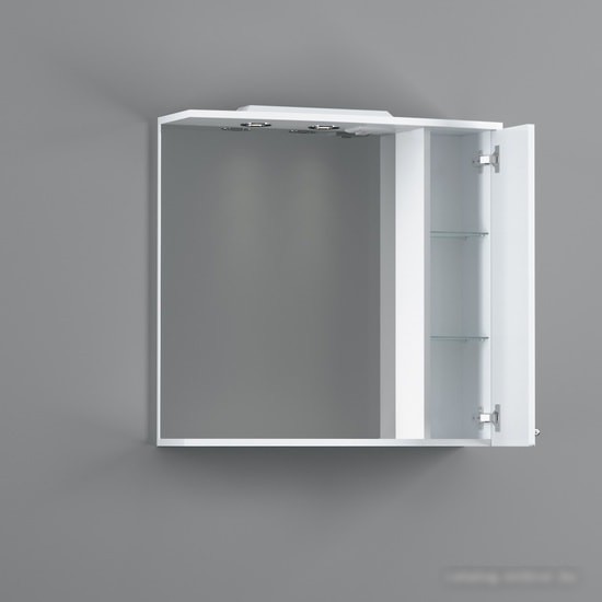 AM.PM Шкаф с зеркалом Palace One 75 M41MPR0751WG (правый,белый глянец)