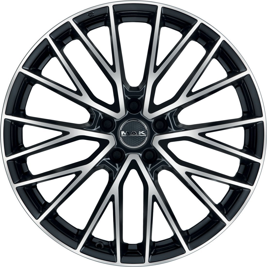 Литые диски MAK Speciale 22x10" 5x112мм DIA 66.6мм ET 56мм Black Mirror
