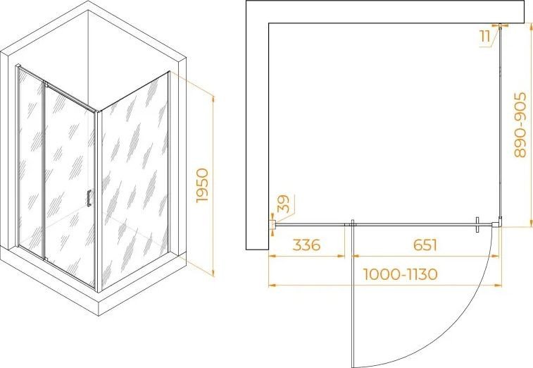 Душевой уголок RGW PA-078 350807809-11