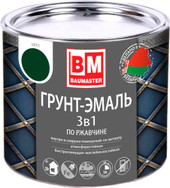 Грунт-эмаль Baumaster По ржавчине 3в1 RAL 6005 (1.6 кг, зеленый мох)