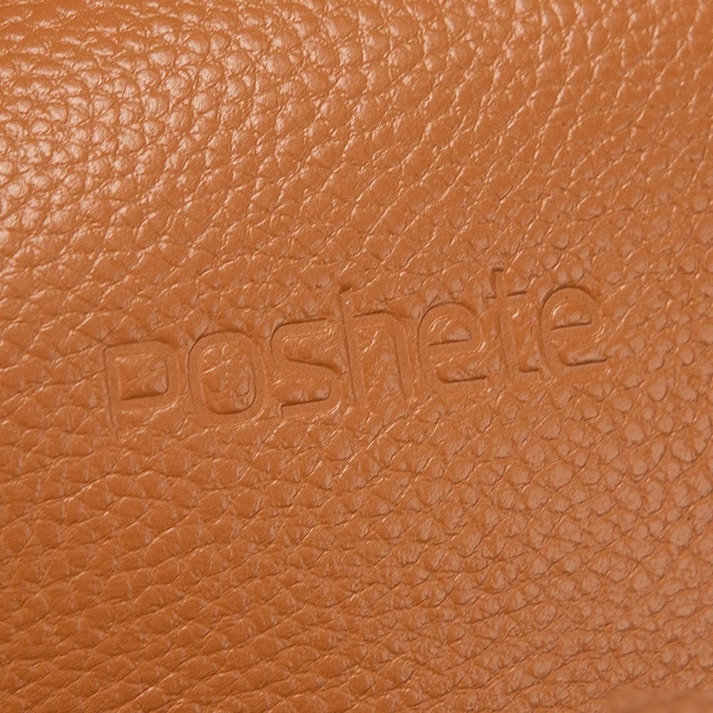 Сумка через плечо Poshete 886-60051H-LCM (Dark Camel)