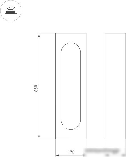 Фонарный столб Arlight LGD-MUSE-BOLL-H650-12W Warm3000 037524