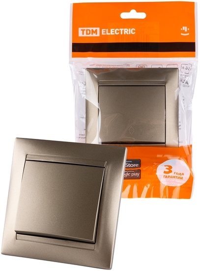 Выключатель проходной TDM Electric Лама SQ1815-0706