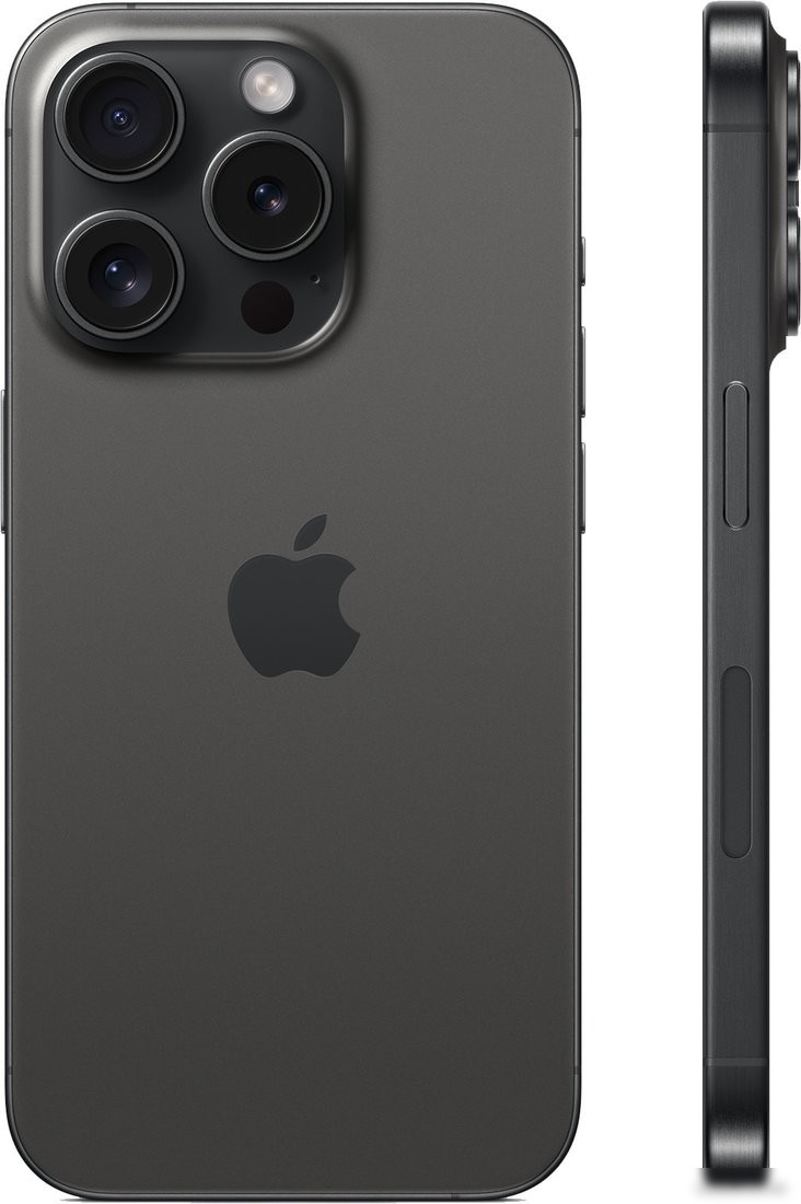 Телефон Apple iPhone 15 Pro 256GB (черный титан)