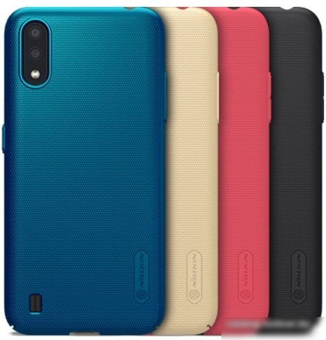 Чехол Nillkin Super Frosted Shield для Samsung Galaxy A01 (золотистый)