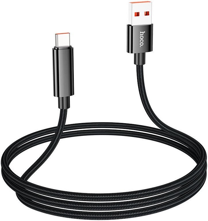 Кабель Hoco U125 USB Type-A - USB Type-C (1.2 м, черный)