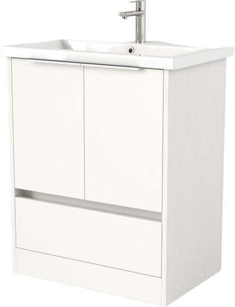 Дабер Тумба под умывальник 017 Andrea Elen 80 Т17.8А.0.5Б (белый древесный/ручка белая)