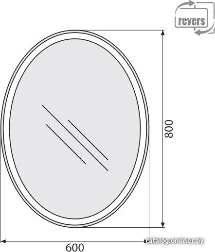 BelBagno Зеркало SPC-VST-600-800-LED-BTN