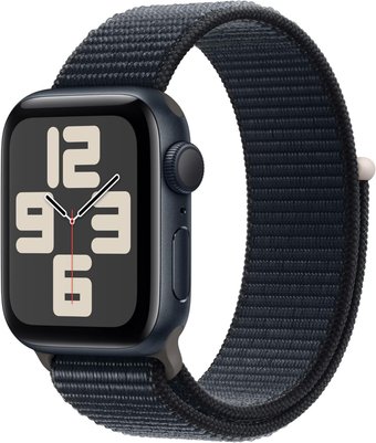 Умные часы Apple Watch SE 2 40 мм (алюминиевый корпус, полуночный/полуночный, нейлоновый ремешок)