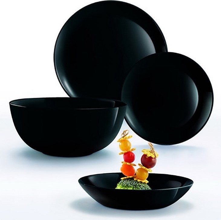 Набор тарелок Luminarc Diwali Noir P0789-ECOM (6шт)