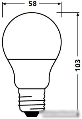 Светодиодная лампа Osram LV CL A60 7 SW/840 230V E27 10X1 RU