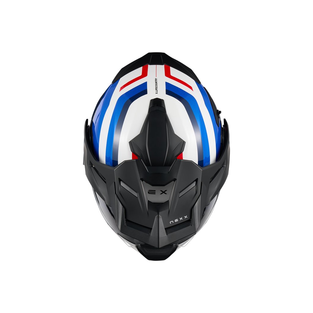 Мотошлем Nexx Helmets X.LFC Westbound (M, синий/красный)